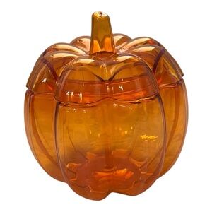 Orange Pumpkin-Shaped plastic Container